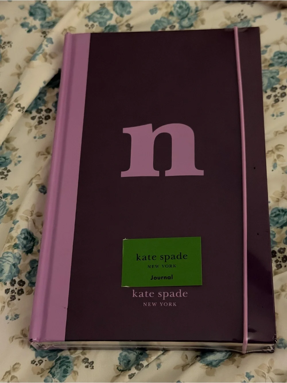 💜📒💜 KATE SPADE INITIAL “N”  Bookcloth Hardcover Journal 💜📒💜 NWT 💜📒💜